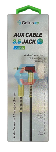 Кабель аудіо 3,5 Gelius (папа-мама) 1м (бічний) Червоний