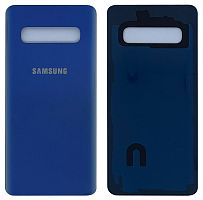 Крышка задняя Samsung G973 Galaxy S10 Синяя стекло Оригинал PRC