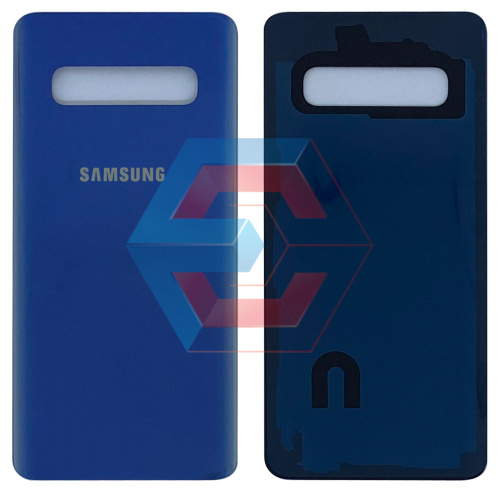 Крышка задняя Samsung G973 Galaxy S10 Синяя стекло Оригинал PRC