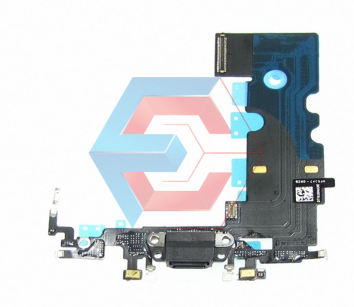 Шлейф для iPhone 8 с Черным разъемом зарядки и микрофоном