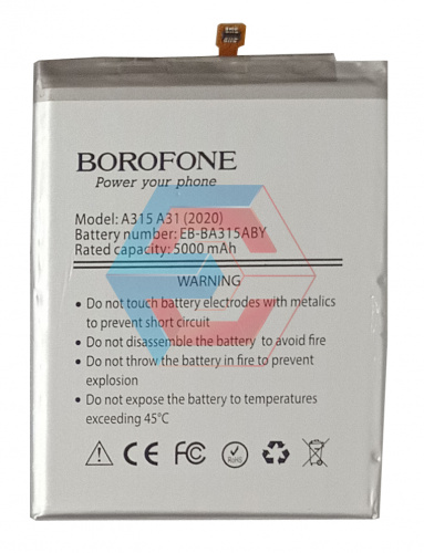 Батарея (аккумулятор) EB-BA315ABY для Samsung A315 | A325 | A31 |A32 4860 мАч  (Borofone) - ёмкость, состояние, распиновка