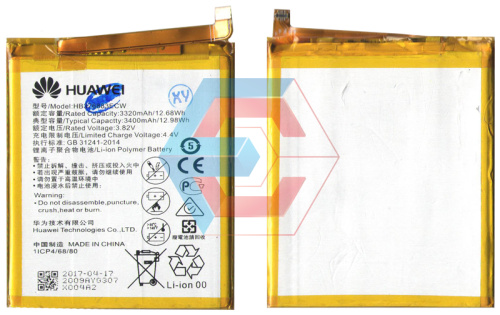 Батарея (акумулятор) HB376883ECW для Huawei P9 Plus 3320mAh оригінал Китай - ёмкость, состояние, распиновка