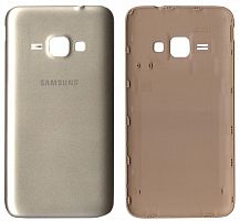 Крышка задняя Samsung J120/ DS Galaxy J1 Золотая PRC