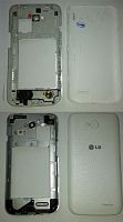 Задняя часть LG D325 белая (оригинал 100%) б.у