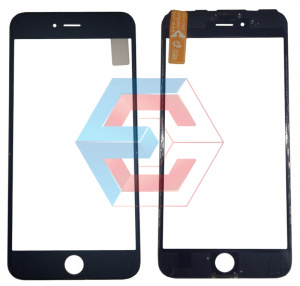 Стекло тачскрина для iPhone 6S Plus с рамкой и OCA плёнкой Черное Стекло тачскрина для iPhone 6S Plus с рамкой и OCA плёнкой Черное