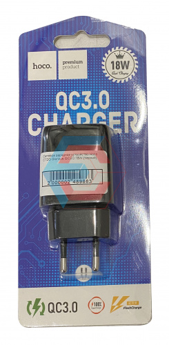 Сетевое зарядное устройство Hoco C72Q Glorious QC3.0 18W (Черный)