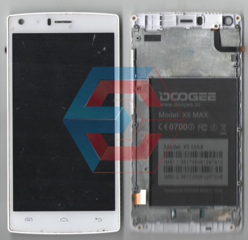 Дисплей + сенсор Doogee X5 Max белый Б.у