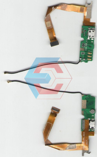 Нижняя плата Bravis Solo межплатный шлейф+компоненты Б.У