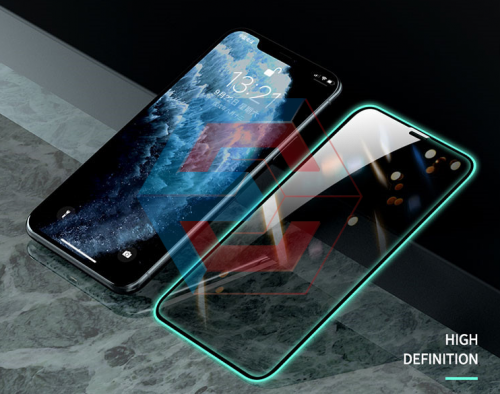 Защитное стекло для  iPhone XS Max/ iPhone 11 Pro Max (тех.пак) люминесцентный ободок