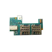 Нижняя плата Sony C2305 Сим/флеш коннектор Б.У