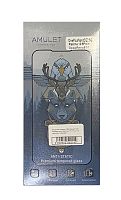 Защитное стекло 2.5D AMULET HD Antistatic для Realme 9 Pro Plus / 10 Черный в упаковке