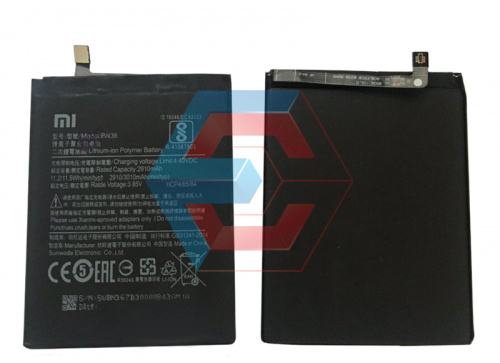 Батарея (аккумулятор) BN36 для Xiaomi Mi 6X/Mi A2 оригинал Китай - ёмкость, состояние, распиновка