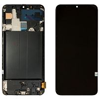 дисплей + сенсор samsung a705 galaxy a70 (2019) чорний lcd oled з рамкою (prc) (широка рамка) - стоимость