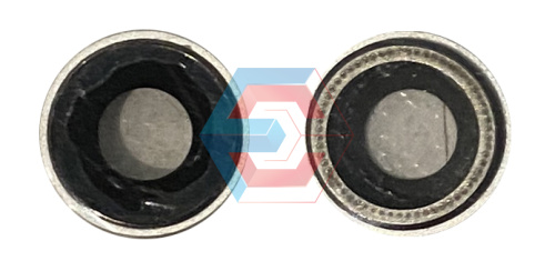 Стекло камеры для iPhone XR Серебряный с рамкой