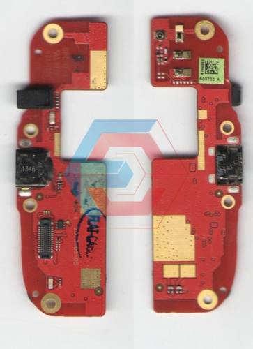 Нижняя плата HTC Desire 500 + конктор зарядки+микрофон