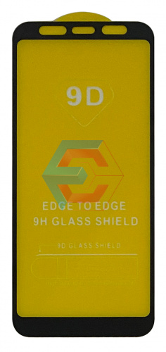 Защитное стекло 9D для Samsung J610 / Galaxy J6+ (2018) / Samsung J415/ Samsung A750 Черный(Тех пак)