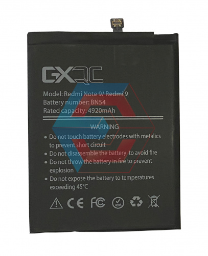 Батарея (аккумулятор) BN54 для Xiaomi Redmi 9 / Redmi Note 9 (GX) - ёмкость, состояние, распиновка
