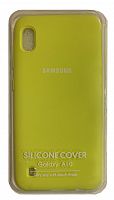 Чехол на Samsung A105 Galaxy A10 2019 (Yellow) Full Silicone Case