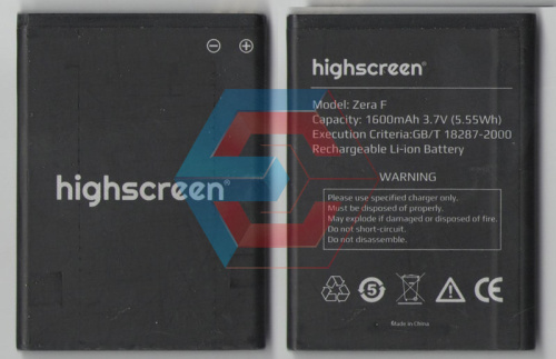 Батарея (аккумулятор) Higscreen Zera F) (оригинал 100%) Батарея (аккумулятор) Higscreen Zera F) (оригинал 100%)