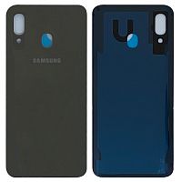 Крышка задняя Samsung A205 Galaxy A20 (2019) Черная оригинал PRC