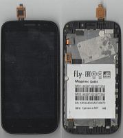 Дисплей + сенсор FLY IQ4404 белый с рамкой Б.У