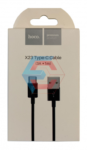 Usb кабель (шнур) Hoco X23 Skilled Type-C (1m) Черный