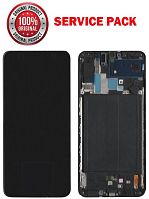 дисплей + сенсор samsung a705 galaxy a70 (2019) чорний у рамці 100% service pack - стоимость, партномер