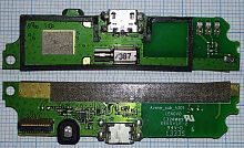 Нижняя плата Lenovo A516 A378t+конектор зарядки+микрофон+вибро б.у