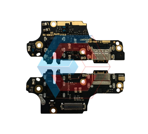 Нижняя плата Xiaomi Redmi Note 9S (2020) с конектором зарядки + микрофон + компоненты Оригинал