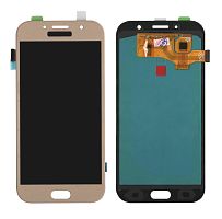 дисплей + сенсор samsung a720h galaxy a7 2017 золотий lcd oled (orig size) - стоимость