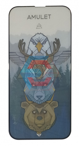 Защитное стекло 2.5D AMULET HD Antistatic для iPhone 13 Pro Max / iPhone 14 Plus Черное