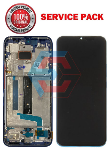 Дисплей + сенсор Xiaomi Mi 10 Lite (M2002J9G, M2002J9S, M2002J9E) Синій у рамці SERVICE PACK AAAA - состояние, качество, комплектация
