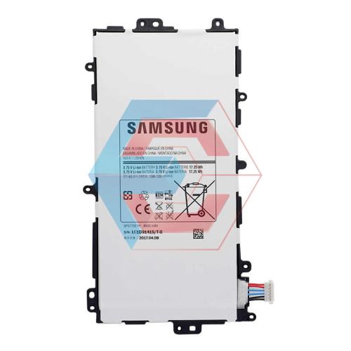 Батарея (аккумулятор) для планшета Samsung N5100 Galaxy Note 8.0 N5120, SP3770E1H 3,75 B, 4600 мАч Батарея (аккумулятор) для планшета Samsung N5100 Galaxy Note 8.0 N5120, SP3770E1H 3,75 B, 4600 мАч - ёмкость, состояние, мощность
