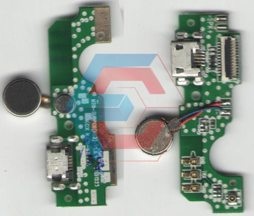 Нижняя плата Ergo A500 Best +микрофон+вибро + компоненты Б.У