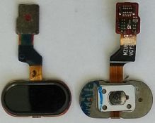 Кнопка Home домой Meizu U10 / Meizu M3S сенсорная (Чёрная) 