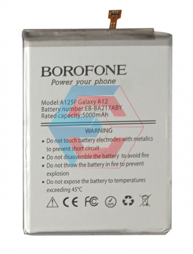 Батарея (аккумулятор) EB-BA217ABY для Samsung A21S (A217), A12 (A125) (Borofone) - ёмкость, состояние, распиновка