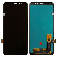 дисплей + сенсор samsung a730 (a8 plus 2018) чорний ориг. розмір lcd oled - стоимость