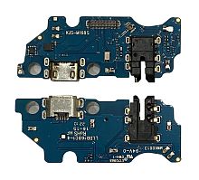 Нижняя плата Samsung A032 Galaxy A03 Core с конектором зарядки + микрофон + компоненты