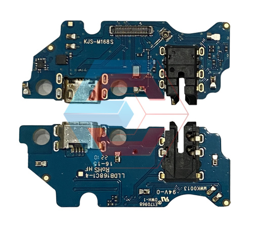 Нижняя плата Samsung A032 Galaxy A03 Core с конектором зарядки + микрофон + компоненты