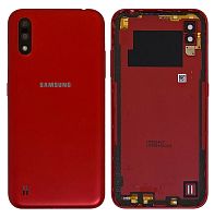 Крышка задняя Samsung A015 Galaxy A01 (2020) Красная оригинал PRC