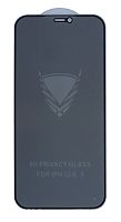 Защитное стекло Golden Armor Privacy для  Apple Iphone 12 / 12 Pro  Черное тех. упаковка