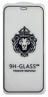 Защитное стекло 9D для iPhone 12 mini Черное (тех. упаковка)