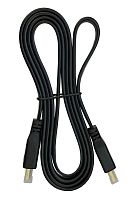 Кабель HDMI-HDMI 1.4V Flat 1.5m Чорний