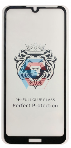 Защитное стекло 9D для Huawei Y6 2019 / Honor 8A Черный тех. упаковка