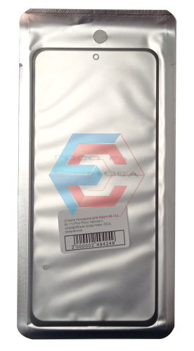 Стекло тачскрина для Xiaomi Mi 11i/ Mi 11x Pro/ Poco Черное с олеофобным покрытием, OCA, закалённое