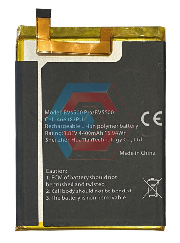 Батарея (акумулятор) для телефону Blackview BV5500 Pro/ BV5500 4400 mAh USSED - ёмкость, состояние, распиновка