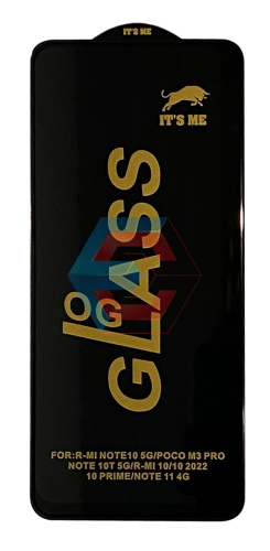 Защитное стекло ITS ME для Xiaomi Redmi Note 11 / Note 10 / Note 10T / Poco M3 Pro Черный