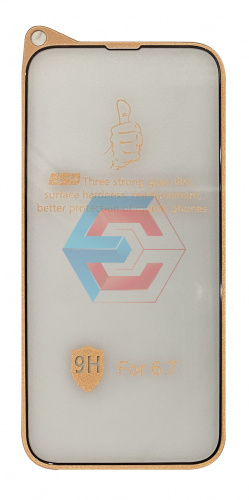 Защитное стекло 9H Design для iPhone 14 Plus Черное