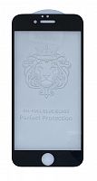 Защитное стекло Lion Glass Perfect Protection Oleophobi для Apple Iphone 6 / 6s Черное тех. упаковка