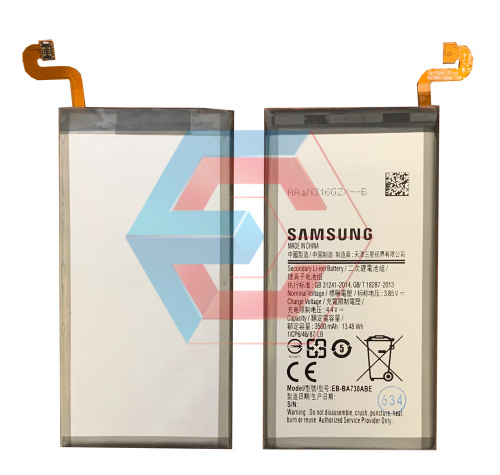 Батарея (аккумулятор) EB-BA730ABA для Samsung Galaxy A8 Plus (2018) 3500 mAh оригинал Китай - ёмкость, состояние, распиновка
